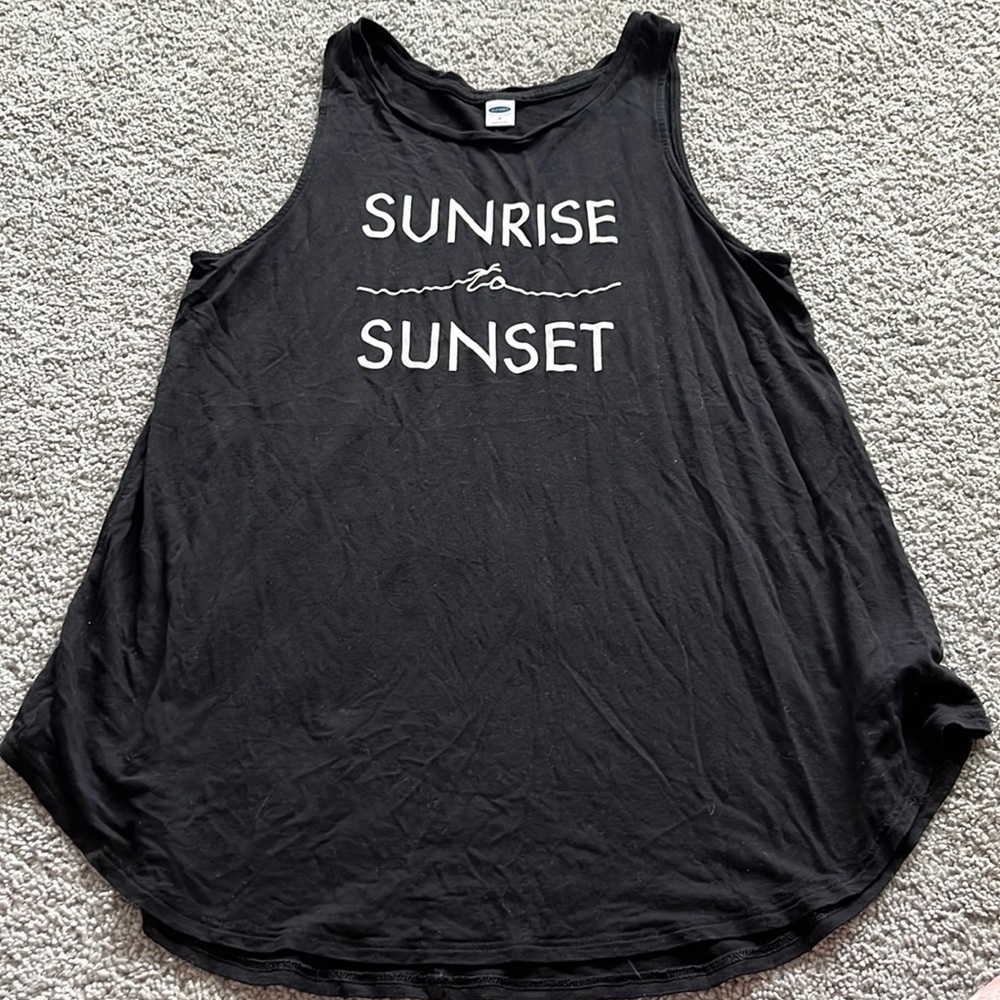 Women’s old navy, medium, black lux , tank top